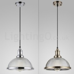 Loja de luminárias pendentes de cabeça única de aço inoxidável industrial