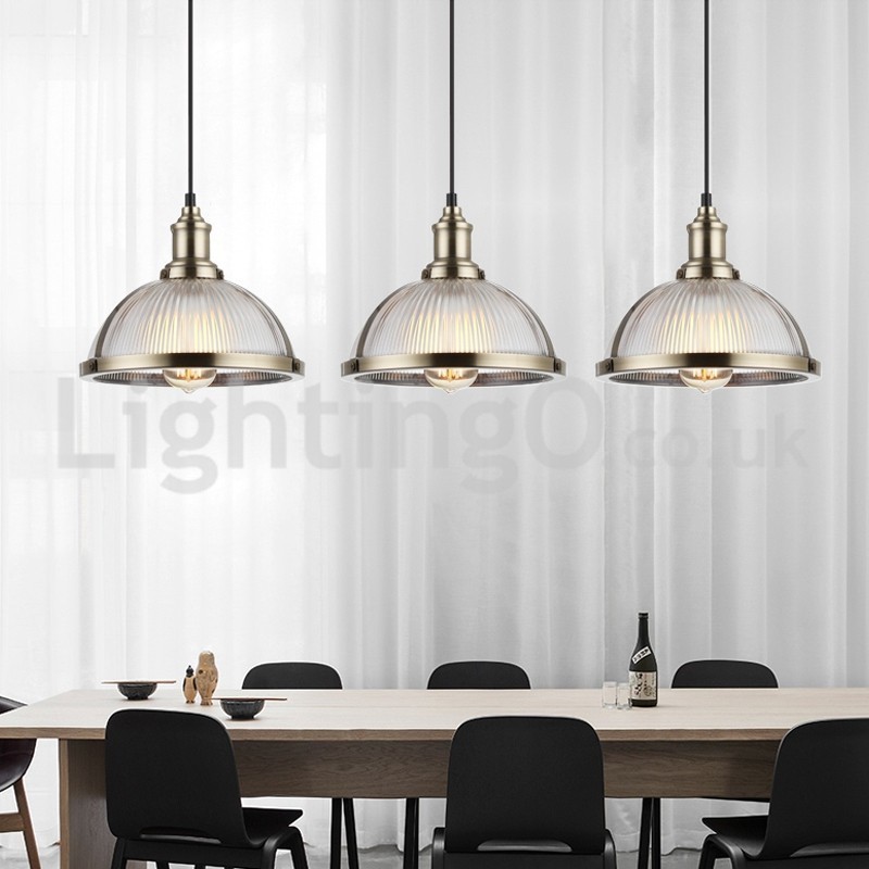 Loja de luminárias pendentes de cabeça única de aço inoxidável industrial