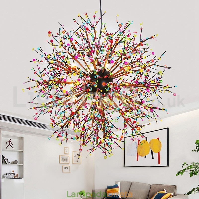 Lustre nórdico Dandelion Color Chandelier