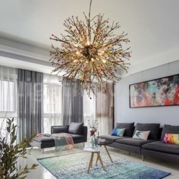 Lustre nórdico Dandelion Color Chandelier