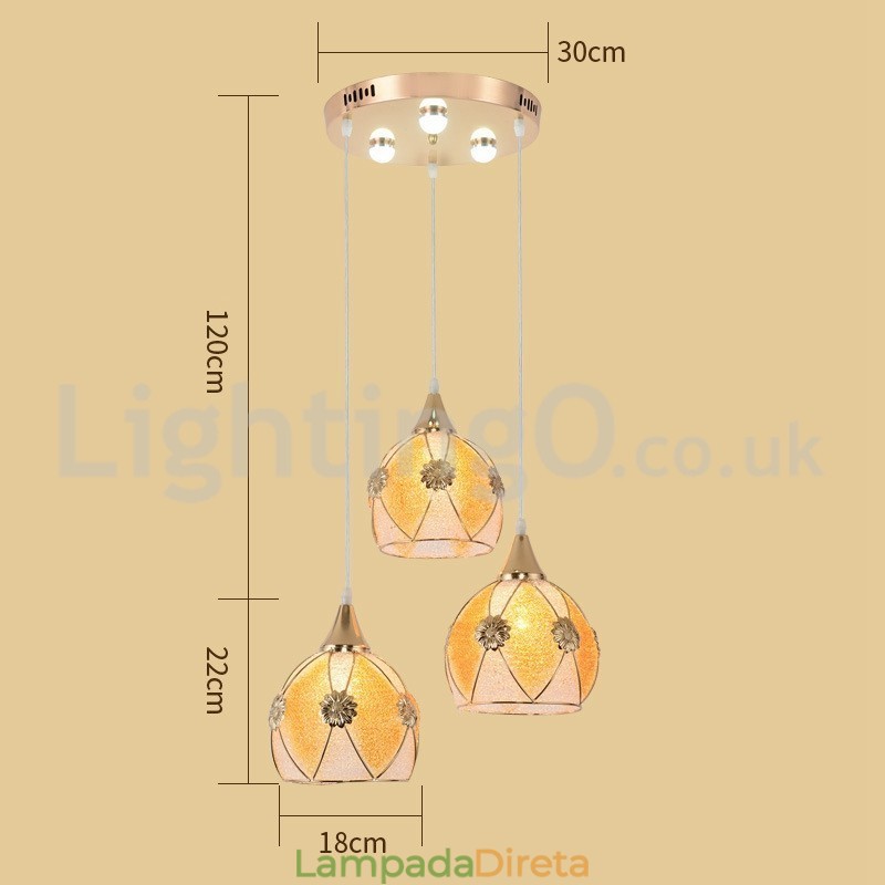 Barato 1 Luz 3 Luzes Moderno Pendente Luz
