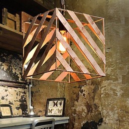 Lâmpada de ferro retrô Lustre moderno minimalista estilo industrial