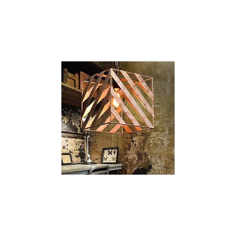 Lâmpada de ferro retrô Lustre moderno minimalista estilo industrial