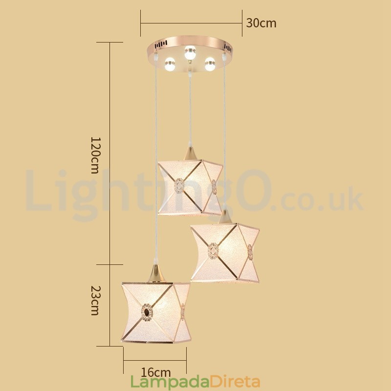 Preço baixo Moderno 1 Luz 3 Luzes Pendente Luz