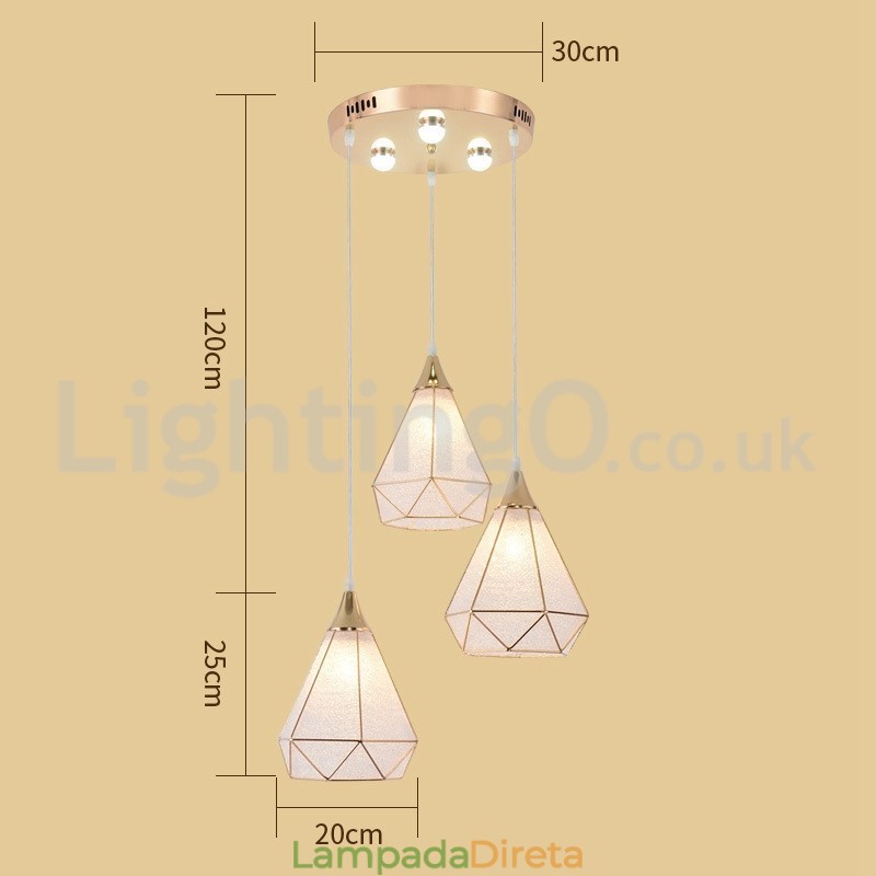 Preço baixo Moderno 1 Luz 3 Luzes Pendente Luz