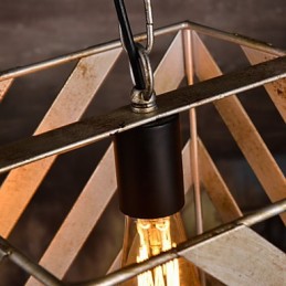 Lâmpada de ferro retrô Lustre moderno minimalista estilo industrial