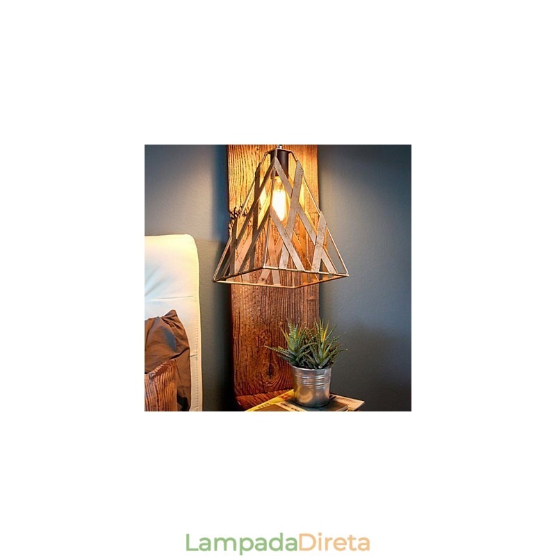 Lâmpada de ferro retrô Lustre moderno minimalista estilo industrial