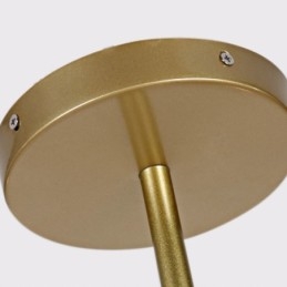 Lustre nórdico pós-moderno molecular mágico feijão café