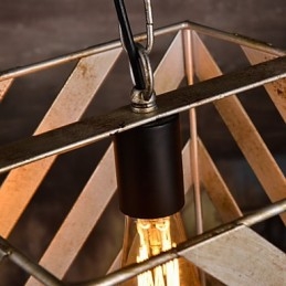 Lâmpada de ferro retrô Lustre moderno minimalista estilo industrial