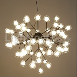 Lustre de vidro com bolhas moleculares pós-modernas nórdicas