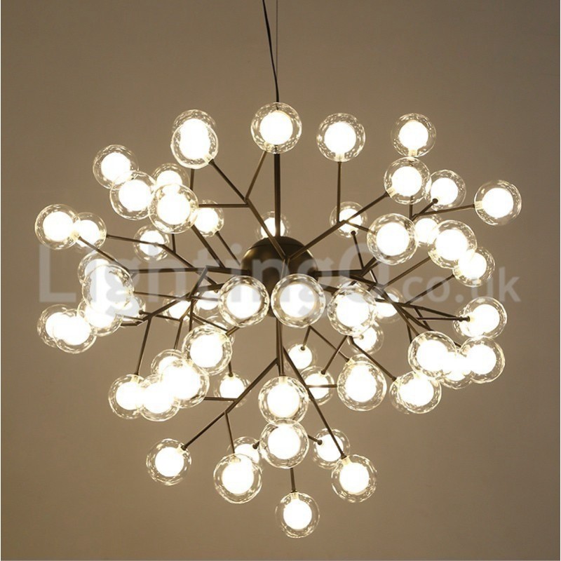 Lustre de vidro com bolhas moleculares pós-modernas nórdicas