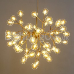 Lustre de vidro com bolhas moleculares pós-modernas nórdicas