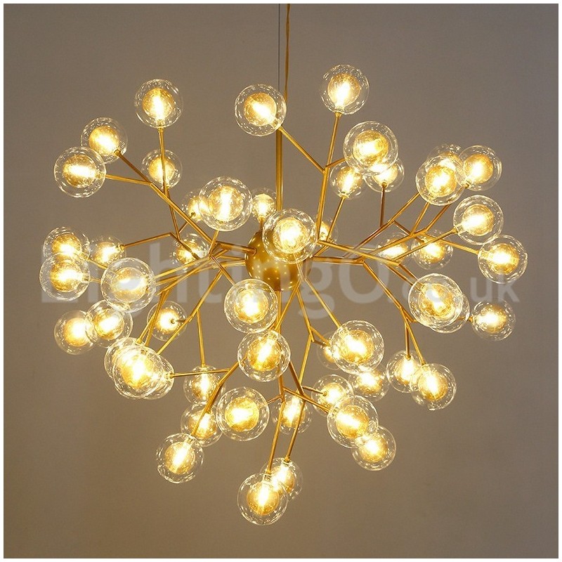 Lustre de vidro com bolhas moleculares pós-modernas nórdicas