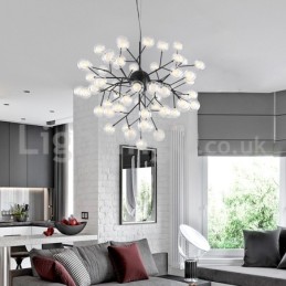 Lustre de vidro com bolhas moleculares pós-modernas nórdicas