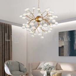 Lustre de vidro com bolhas moleculares pós-modernas nórdicas