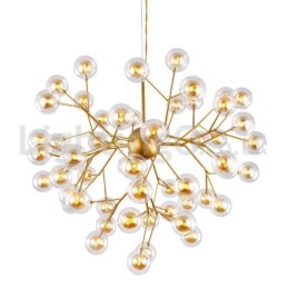 Lustre de vidro com bolhas moleculares pós-modernas nórdicas