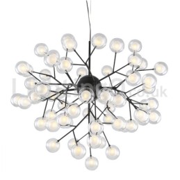 Lustre de vidro com bolhas moleculares pós-modernas nórdicas