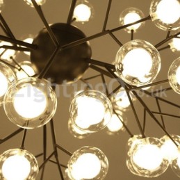 Lustre de vidro com bolhas moleculares pós-modernas nórdicas