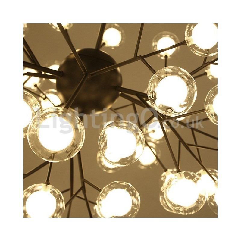 Lustre de vidro com bolhas moleculares pós-modernas nórdicas