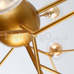 Lustre de vidro com bolhas moleculares pós-modernas nórdicas