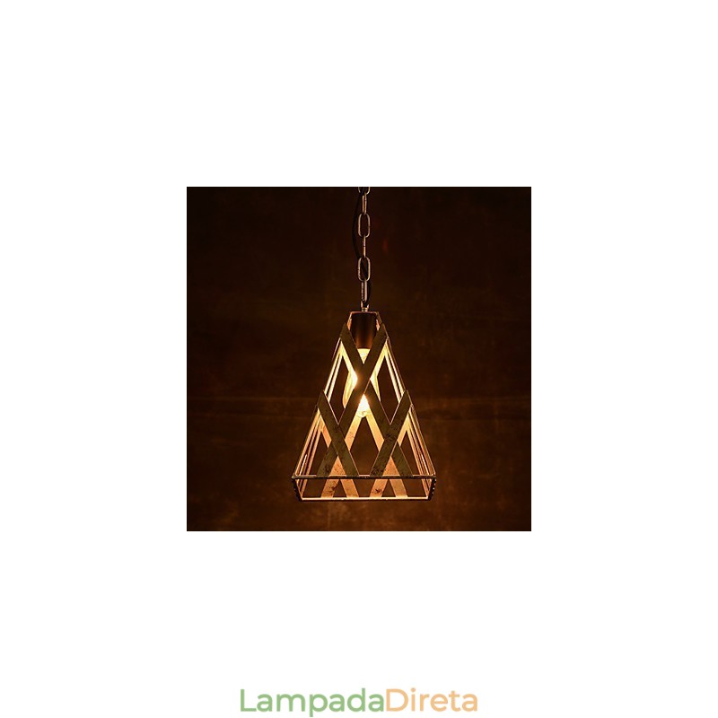 Lâmpada de ferro retrô Lustre moderno minimalista estilo industrial
