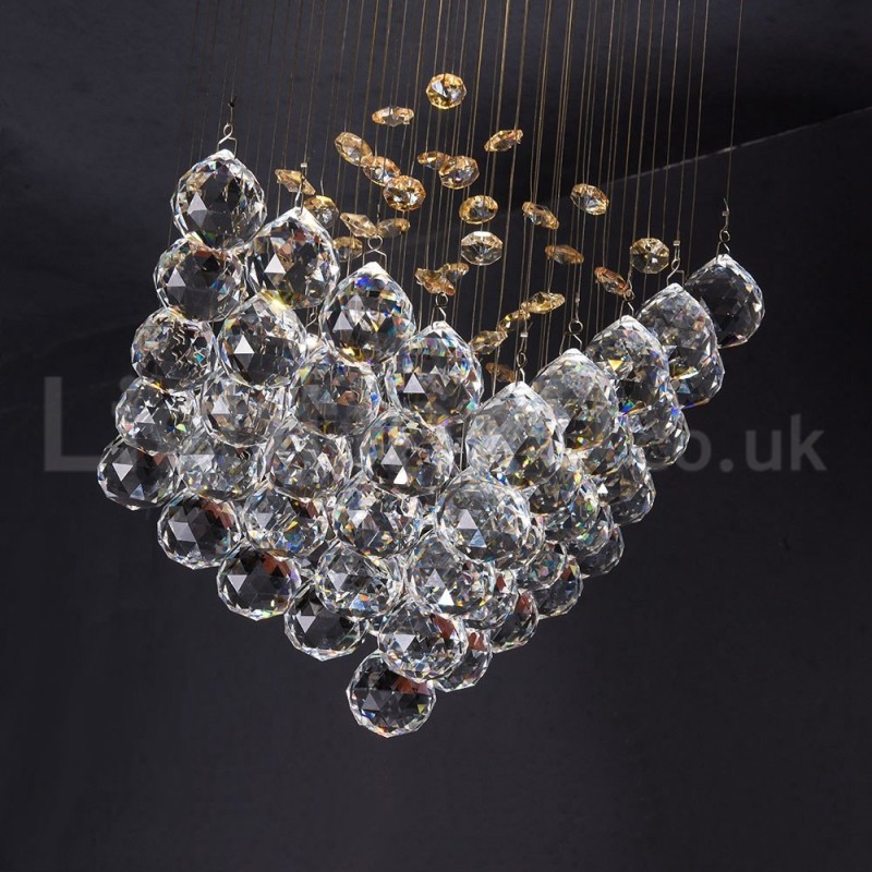 1 Luz Moderna K9 Cristal Teto Pendente Luz Interior Lustre Iluminação Lâmpadas Luminárias