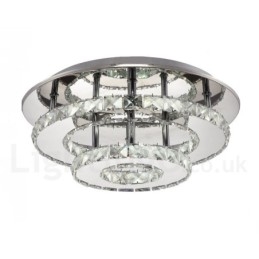 Luzes de teto embutidas de cristal redondas modernas reguláveis com controle remoto