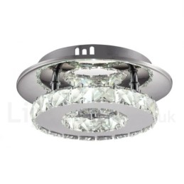 Luzes de teto embutidas de cristal redondas modernas reguláveis com controle remoto
