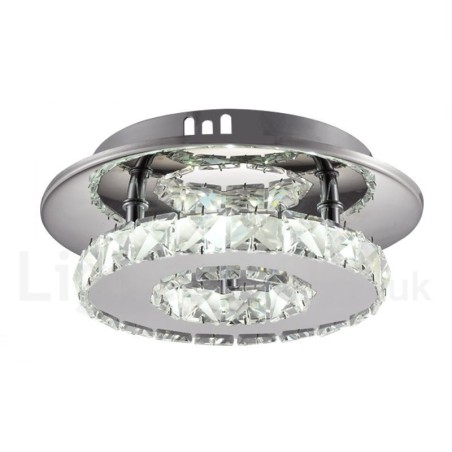 Luzes de teto embutidas de cristal redondas modernas reguláveis com controle remoto Luzes de teto embutidas de cristal redondas modernas reguláveis com controle remoto