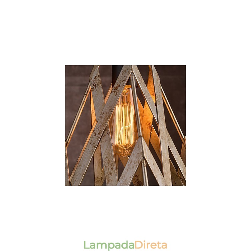 Lâmpada de ferro retrô Lustre moderno minimalista estilo industrial