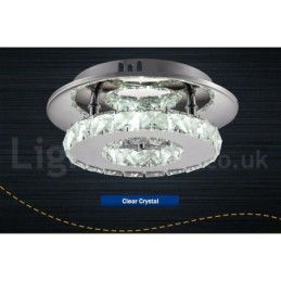 Luzes de teto embutidas de cristal redondas modernas reguláveis com controle remoto
