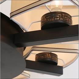 Lustre de estilo chinês Ferro Cobre Imitação Lâmpadas de Ar