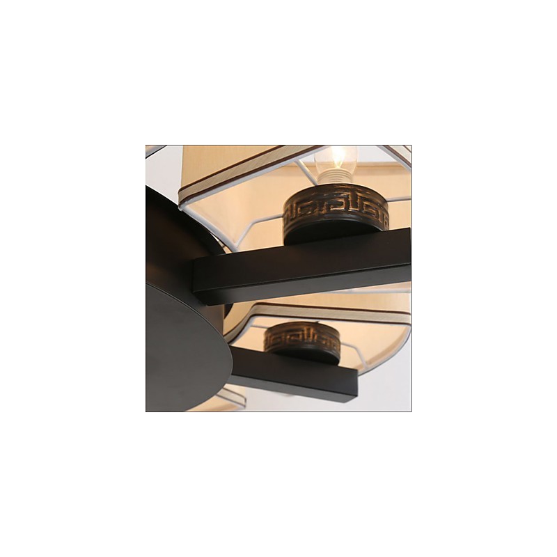 Lustre de estilo chinês Ferro Cobre Imitação Lâmpadas de Ar