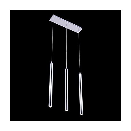 Lustre moderno contemporâneo de metal com 3 luzes pendentes Lustre moderno contemporâneo de metal com 3 luzes pendentes