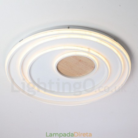 Anel branco regulável Luz de teto de madeira Lâmpada de teto ultrafina Também pode ser usada como luz de parede Anel branco regulável Luz de teto de madeira Lâmpada de teto ultrafina Também pode ser usada como luz de parede