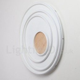 Anel branco regulável Luz de teto de madeira Lâmpada de teto ultrafina Também pode ser usada como luz de parede