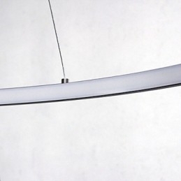 Luminária pendente regulável de 63 W e 100 cm de diâmetro com design moderno em anel