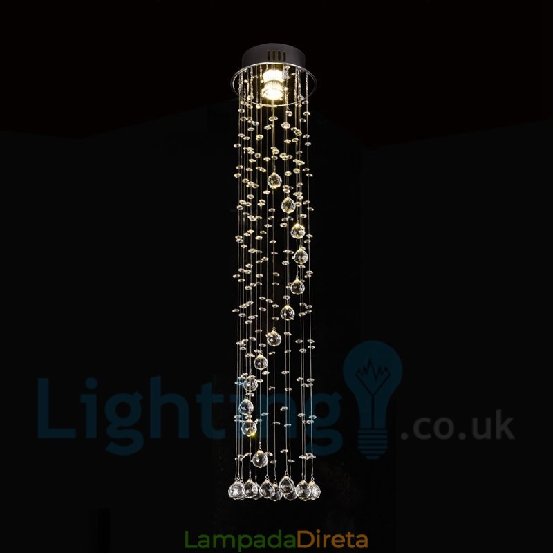 1 Luz Barato Moderno K9 Cristal Redondo Montagem Embutida Luz de Teto