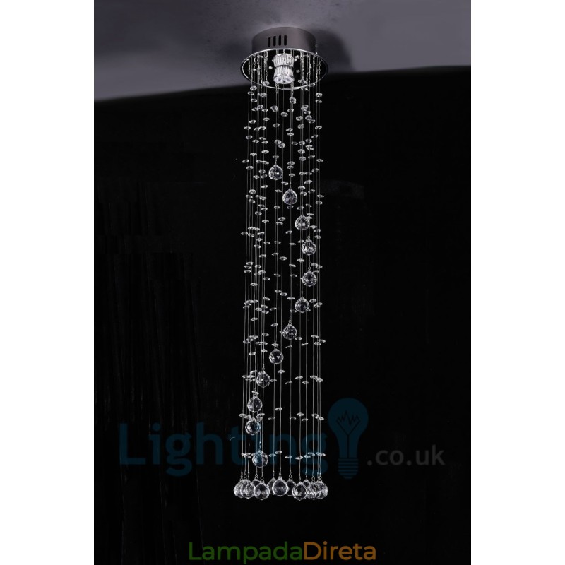 1 Luz Barato Moderno K9 Cristal Redondo Montagem Embutida Luz de Teto