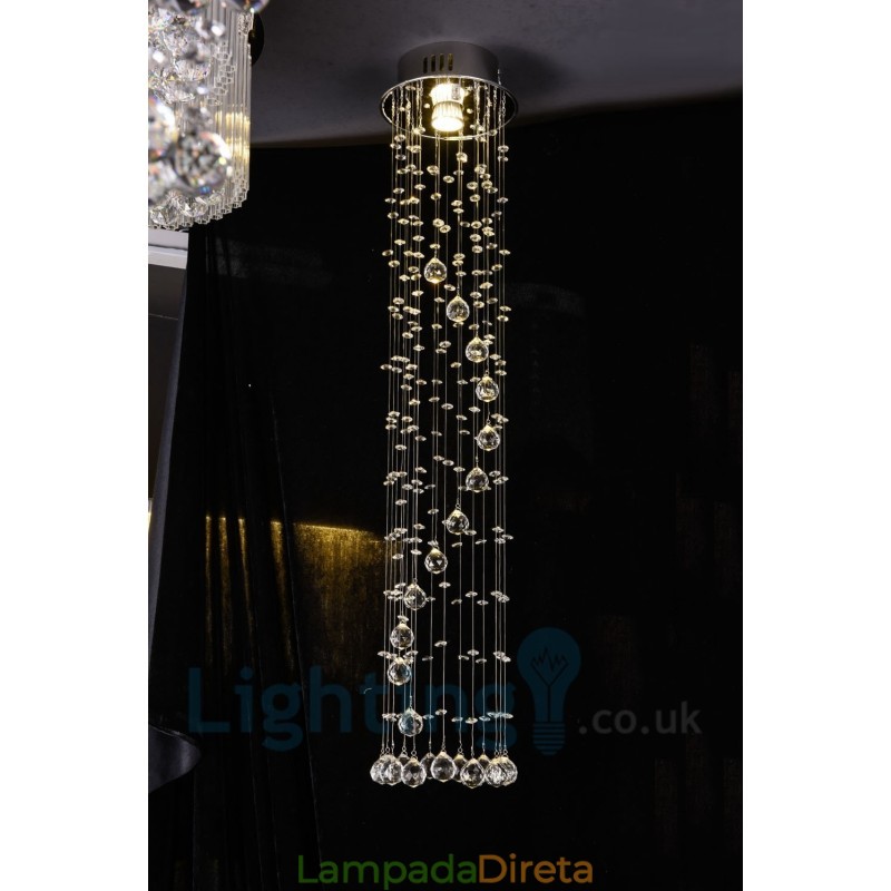 1 Luz Barato Moderno K9 Cristal Redondo Montagem Embutida Luz de Teto