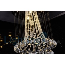 4 Luzes Modernas K9 Cristal Redonda Montagem Embutida Luz de Teto