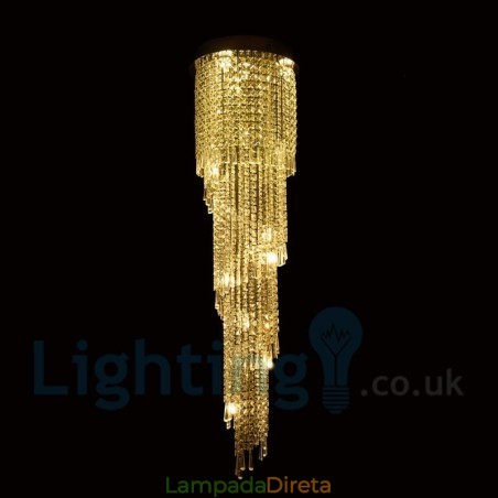 4 x GU10 + 8 x G4 150CM Long Crystal Drop Light Modern K9 Cristal Redondo Montagem Embutida Luz de Teto 4 x GU10 + 8 x G4 150CM Long Crystal Drop Light Modern K9 Cristal Redondo Montagem Embutida Luz de Teto
