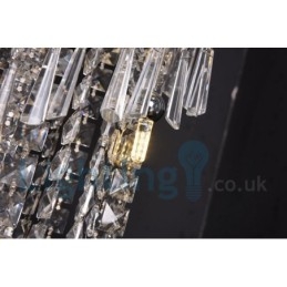 4 x GU10 + 8 x G4 150CM Long Crystal Drop Light Modern K9 Cristal Redondo Montagem Embutida Luz de Teto