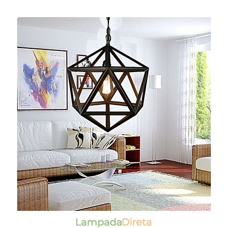 Lustre de metal vintage rústico Lodge Lustre de metal vintage rústico Lodge