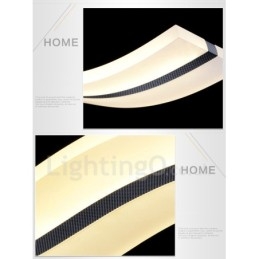 Luminária pendente linear regulável com controle remoto e design moderno