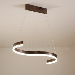 Luminária pendente linear regulável com controle remoto e design moderno