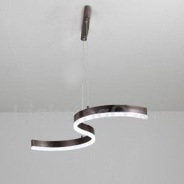 Luminária pendente linear regulável com controle remoto e design moderno