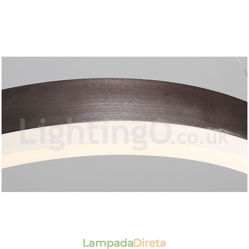 Luminária pendente linear regulável com controle remoto e design moderno