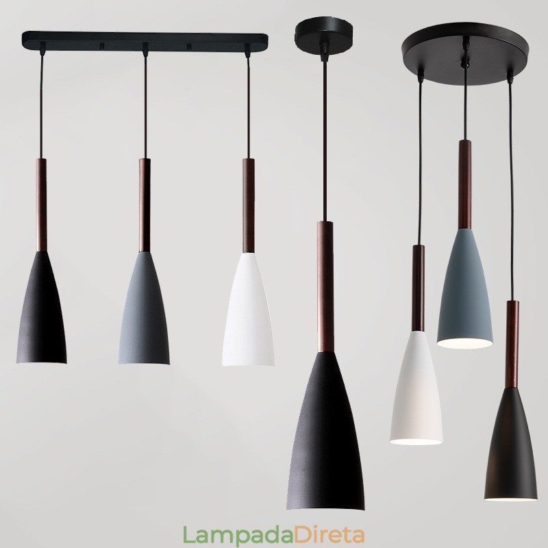 Design moderno e contemporâneo de luminária pendente Macaron