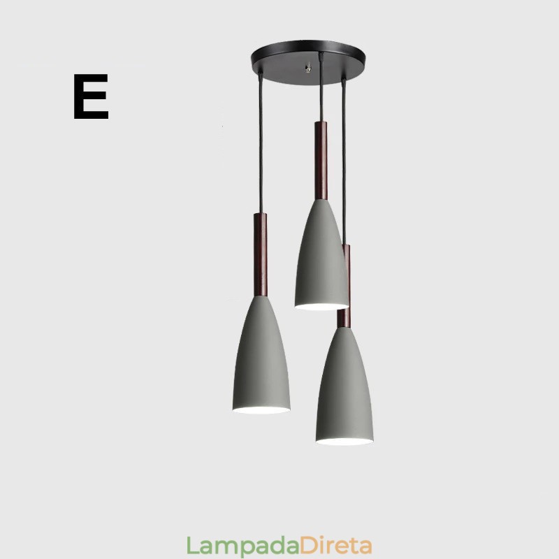 Design moderno e contemporâneo de luminária pendente Macaron